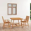 Image de vidaXL 3-delige Tuinset massief acaciahout3057842