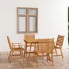Image de vidaXL 5-delige Tuinset massief acaciahout3057843
