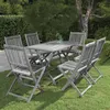 Image de vidaXL 7-delige Tuinset massief acaciahout grijs3057871