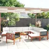 Image de Ensembles canapés, fauteuils et tables de jardin vidaxl bois massif 2 personnes 12 pieces