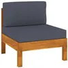 Image de Ensembles de chaises. canapes et tables de jardin vidaxl bois massif 10 personnes 10 pieces