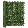Image de Écran de balcon avec feuilles vert foncé 300x100 cm