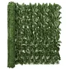 Image de vidaXL Balkonscherm met donkergroene bladeren 400x100 cm315488