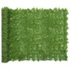 Image de vidaXL Balkonscherm met groene bladeren 300x150 cm315503