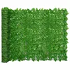 Image de vidaXL Balkonscherm met groene bladeren 400x150 cm315504