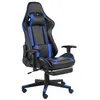 Image de Chaise de jeu pivotante avec repose pied Bleu PVC