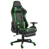 Image de vidaXL Chaise de jeu pivotante avec repose-pied Vert PVC