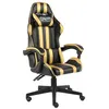 Image de vidaXL Fauteuil de jeux vidéo Noir et doré Similicuir20520