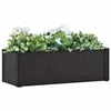 Image de vidaXL Lit surélevé de jardin système arrosage Anthracite 100x43x33 cm