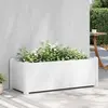 Image de Vidaxl Jardinière Surélevée, PP, Blanche, 100X43X35 Cm