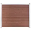 Image de vidaXL Schuttingpaneel 180x146 cm HKC bruin148980