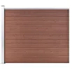 Image de vidaXL Schuttingpaneel 175x146 cm HKC bruin148981