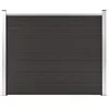Image de vidaXL Schuttingpaneel 180x146 cm HKC zwart148984