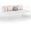 Image de vidaXL Slaapbankframe uittrekbaar metaal wit 90x200 cm324771