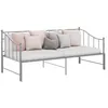 Image de vidaXL Slaapbank uittrekbaar metaal grijs 90x200 cm324778