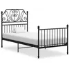 Image de Lit vidaxl 206 x 94 x 124 cm en metal de couleur