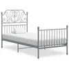 Image de vidaXL Bedframe metaal grijs 90x200 cm324843