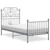 Image de vidaXL Bedframe metaal grijs 100x200 cm324846