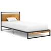 Image de Lit vidaxl 208 x 94 x 82.5 cm en metal de couleur