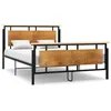 Image de Cadre de lit sans matelas métal 140x200 cm