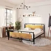 Image de Cadre de lit sans matelas métal 180x200 cm