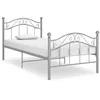 Image de vidaXL Bedframe metaal grijs 100x200 cm324993