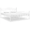 Image de vidaXL Bedframe metaal wit 200x200 cm325007
