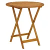 Image de Table pliable de jardin 70 cm Bois d acacia solide