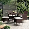 Image de vidaXL Mobilier de Salle à Manger de Jardin 5 pcs Mobilier à Dîner de Terrasse Table et Chaises de Repas Salon de Jardin 3058331