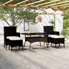 Image de vidaXL Meubles à Dîner de Jardin 5 pcs Mobilier de Salle à Manger de Terrasse Table et Chaises de Patio Extérieur Résine 3058348