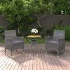 Image de vidaXL Ensemble de Salle à Manger de Jardin 3 pcs Mobilier à Dîner de Terrasse Table et Chaises de Repas de Patio Salon de 3058463