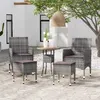 Image de vidaXL Salon de Jardin 5 pcs Mobilier de Patio Ensemble de Meubles de Terrasse Moblilier de Jardin Meubles d'Extérieur 3058473