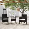 Image de vidaXL Mobilier à Dîner de Jardin 3 pcs Mobilier de Salle à Manger de Terrasse Table et Chaises de Repas Salon de Jardin 3058478