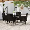 Image de vidaXL Mobilier de Salle à Manger de Jardin 5 pcs Mobilier à Dîner de Terrasse Table et Chaises de Repas Salon de Jardin 3058488