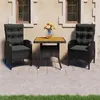 Image de vidaXL Acacia Ensemble à Dîner de Jardin 3 pcs Mobilier de Salle à Manger d'Extérieur Meubles de Patio Terrasse Porche 3058527