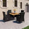 Image de vidaXL Acacia Ensemble à Dîner de Jardin 5 pcs Mobilier de Salle à Manger d'Extérieur Meubles de Patio Terrasse Porche 3058529