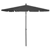 Image de vidaXL Parasol de Jardin avec Mât Parasol de Patio Pare-soleil de Terrasse Parasol d'Extérieur Anti-UV Anti-décoloration 315545