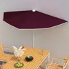 Image de Parasol droit vidaxl mat en acier 180 x 180 forme en d toile en polyester