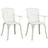 Image de vidaXL Tuinstoelen 2 st gietaluminium wit315574