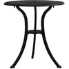 Image de Table de jardin Noir 62x62x65 cm Aluminium coulé