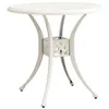 Image de vidaXL Tuintafel 78x78x72 cm gietaluminium wit315584
