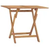 Image de Table à dîner pliable de jardin 90x60x75 cm Bois de teck solide