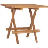 Image de Table pliable de jardin 50x50x50 cm Bois de teck solide