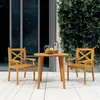 Image de vidaXL 3-delige Tuinset massief acaciahout3057997