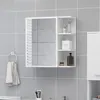 Image de Armoire à miroir de salle de bain Blanc Bois d'ingénierie