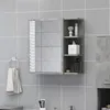 Image de Armoire à miroir de salle de bain Gris béton Bois d'ingénierie