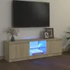 Image de Meuble TV avec lumières LED chêne sonoma 120x30x35,5 cm
