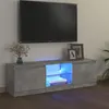 Image de Meuble TV avec lumières LED gris béton 120x30x35,5 cm
