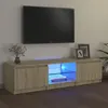 Image de Meuble TV avec lumières LED chêne sonoma 140x40x35,5 cm