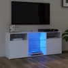 Image de Meuble TV avec lumières LED blanc 120x30x50 cm